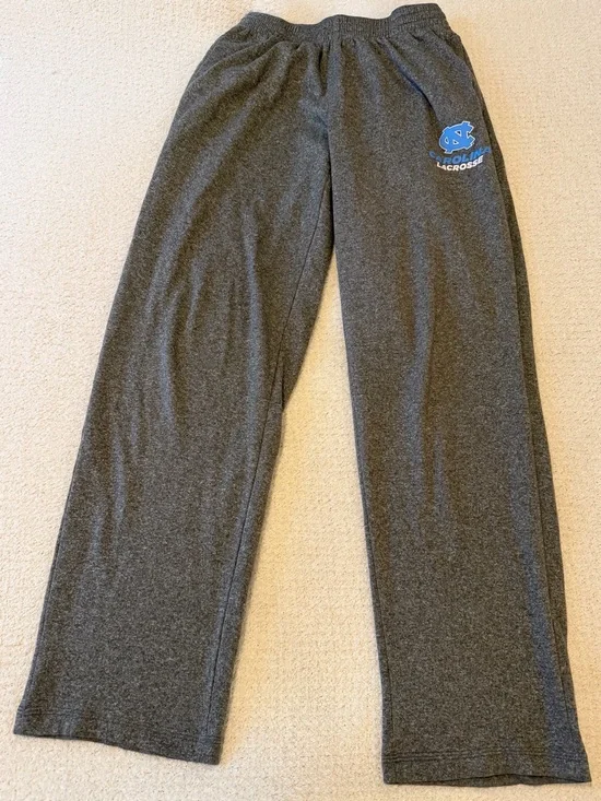 Lacrosse Unlimited Carolina Lacrosse Sweatpants Size Small Gray Polyester