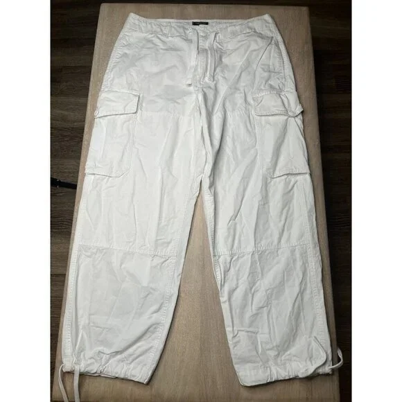 Todd Snyder Garment Dyed Cargo Pant in White Size Large