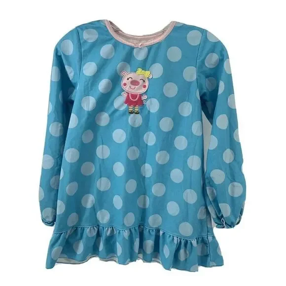 Carters Super Comfy Blue Polka Dot Pajama Top 12