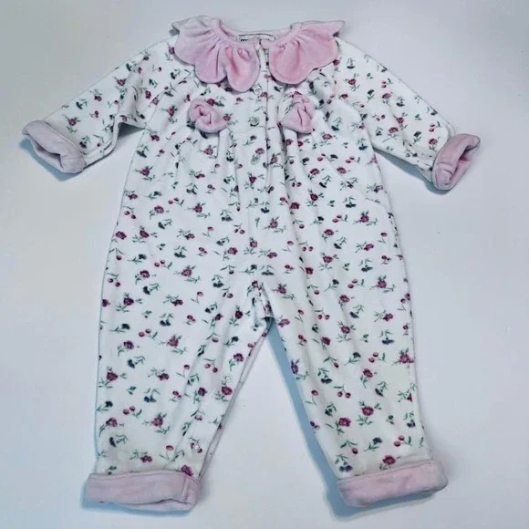Vintage Threads Clothing for Kids Floral Sleeper‎ 18M Soft Footless Pajamas