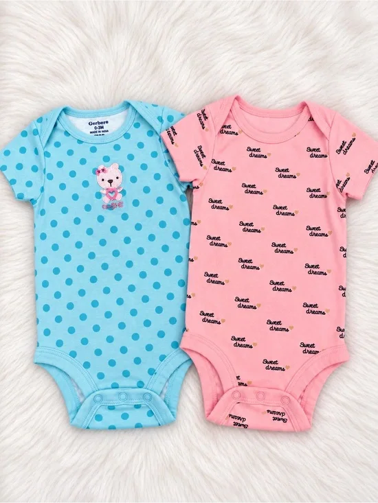 2 Pack One-Piece Bodysuits