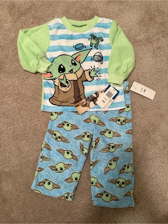 Baby Yoda Light Green Pajama Set 18 Months