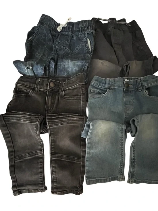 Carter's Boy 3T Jeans & Pants Lot - Blue, Black, Gray | Back to School
