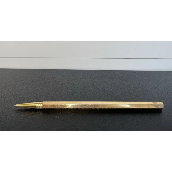 Antique Vintage Mechanical Pencil‎ - BRASS/GOLD Twistable No Cap