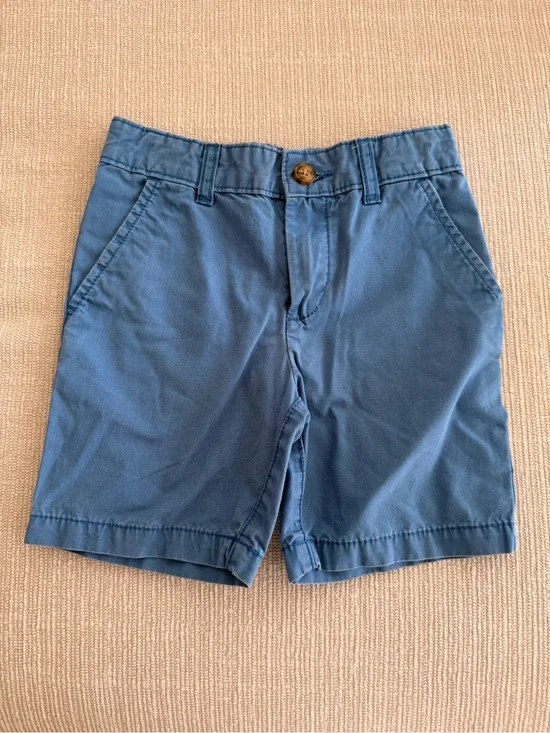 Carter's Slate Blue boy’s Flat-Front Cotton Shorts