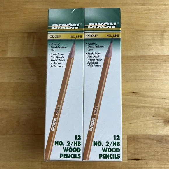 Lot Of 72 (6 Boxes) Dixon Oriole Pencils NO. 2/HB Wood 287-2 USA NIB New‎ in Box