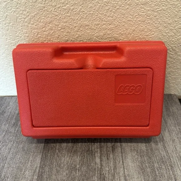 Vintage 1980s‎ Red Lego Carry Case Storage Container Made In USA Pencil Case