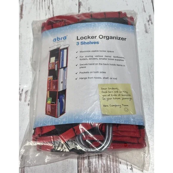 ABRA® 3 Shelf Hanging Locker Organizer for School, Gym, Work, Storage | Deep ...