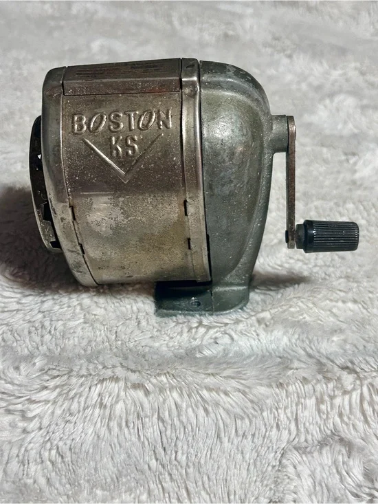 Metal Hand-Crank Pencil Sharpener - Silver