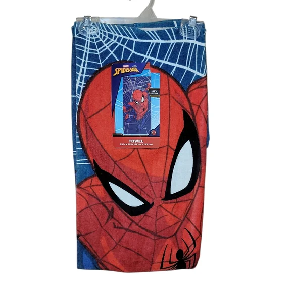 Marvel Spider-Man Towel in Blue and Red
