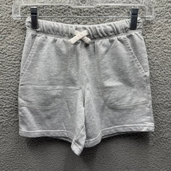 Carters Shorts Boys Size 8 Grey Cotten Blend Drawstring Sweat Shorts Boys Size 8