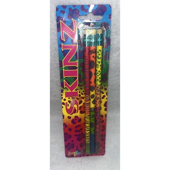 Lisa Frank Pencils Skinz Animal‎ Prints Stripes Leopard Spots Vintage New