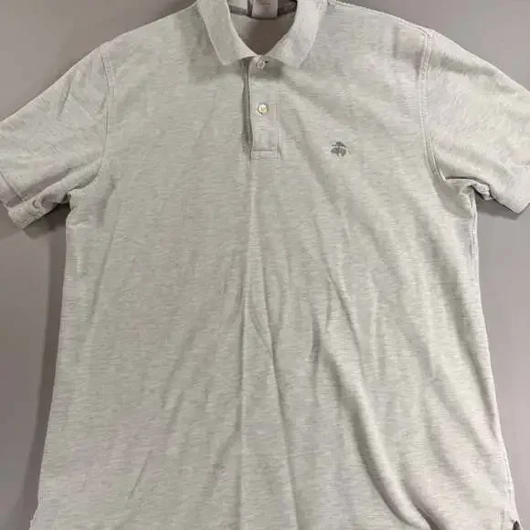 Brooks Brothers Performance Polo Size M Gray Cotton