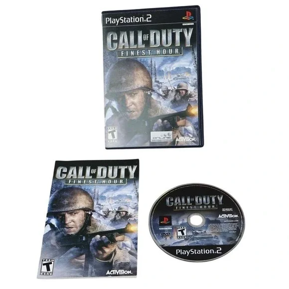 Call Of Duty: Finest Hour PlayStation 2 Video‎ Game Activision T-Teen NTSC-U/C