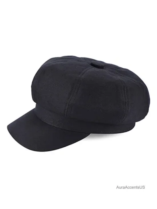 Cotton Newsboy Cabbie Beret Cap Adjustable Women's Hat