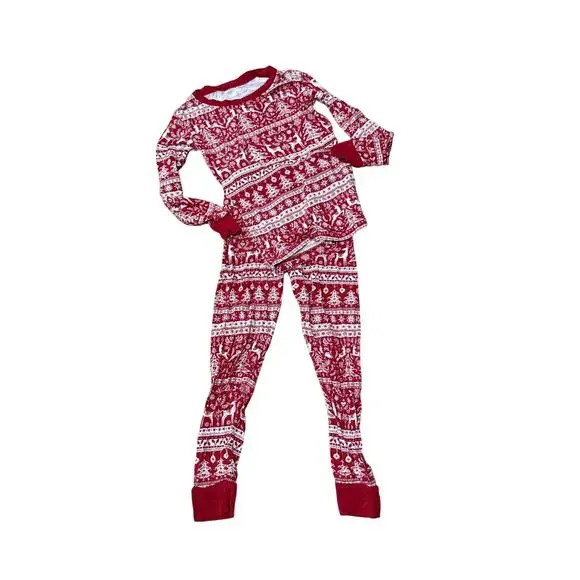 Little Sleepies Holiday Reindeer Cheer Two Piece Pajama Set 3T