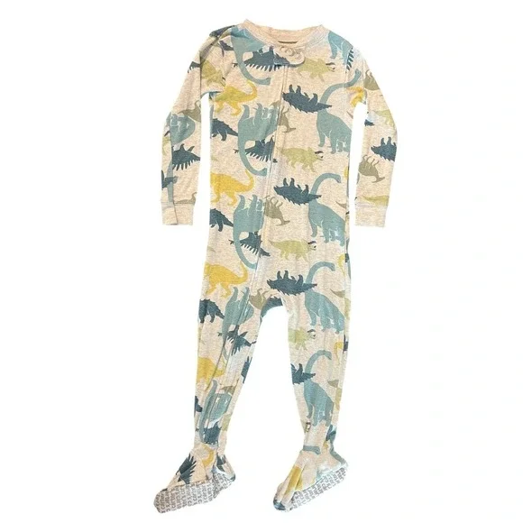 Carters Child of Mine Toddler Boys 2T Dinosaur Pajamas Blue Green Yellow (0854)
