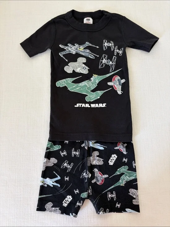 Hanna Andersson Black Star Wars Kids Pajama Set 100cm / size 4