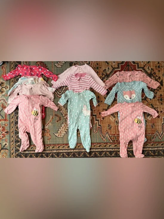 Carters Girls' (10 count) Sleeper Bundle