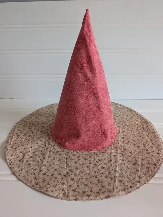 Handmade Floral Whimsy Floppy Witch Hat - 11