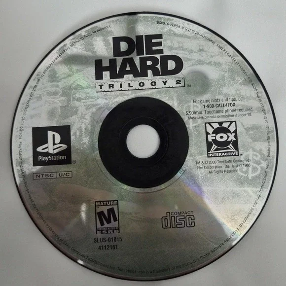Die Hard Trilogy 2 (Sony PlayStation‎ 1, PS1, 2000) Disc Only - TESTED
