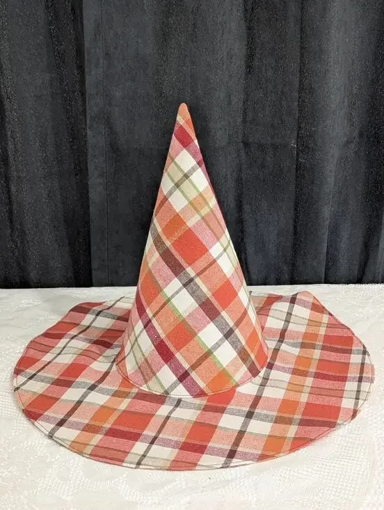 Handmade Upcycled Fall Floral Whimsy Floppy Witch Hat - 9