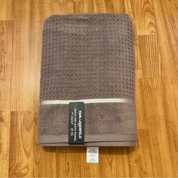 Karl Lagerfeld Taupe Bath Towel