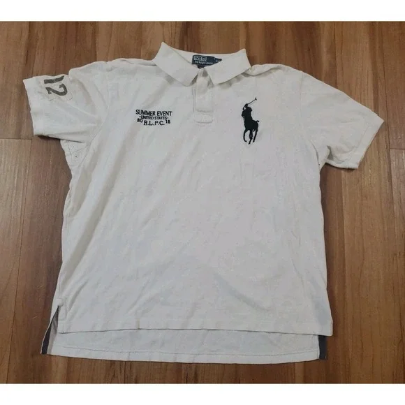 VTG Polo Ralph Lauren 2012 RLPC USA Summer Event Big Pony Polo Shirt XXL