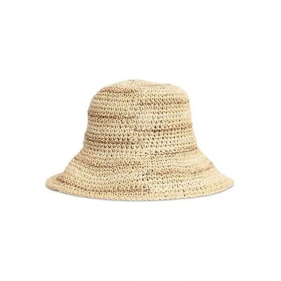 Barbour  Cloche  Hat  Natural  Paper  M  New  $60