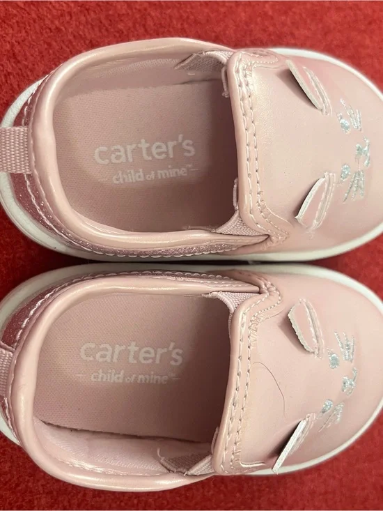 Carter's Pink Slip-On Toddler Shoes with Cat Face