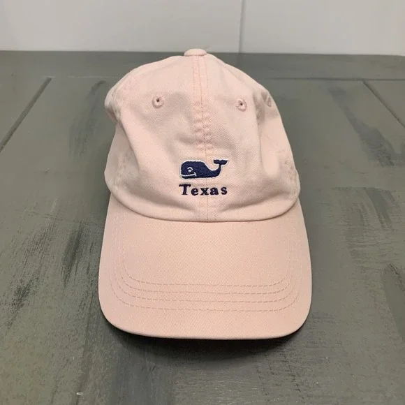 Vineyard Vines Texas Hat Pink Strapback Cap Adjustable Womens Ladies