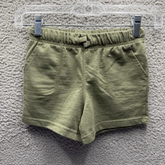 Carters Shorts Toddler Boys Size 4T Green Cotten Blend Shorts Size 4T