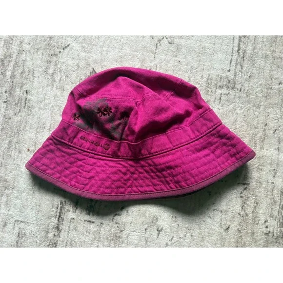 Merrell Women's Floral Embroidered Bucket Hat Pink Outdoor Hat