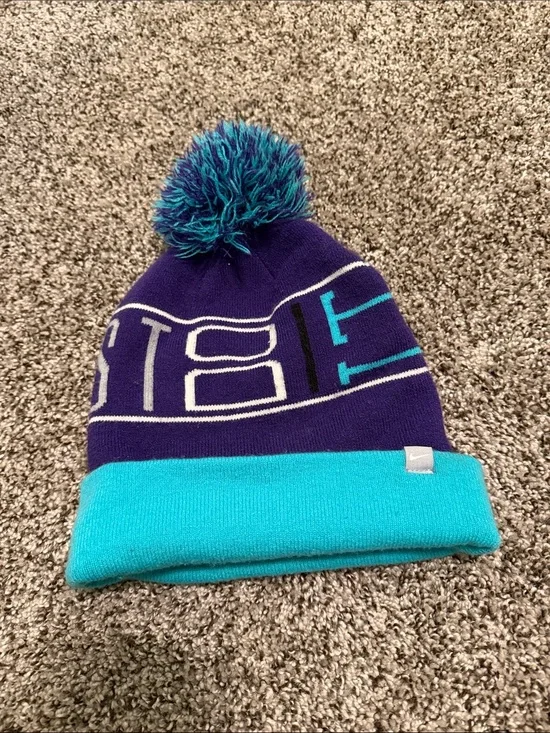 Purple & Teal Nike Stocking Hat
