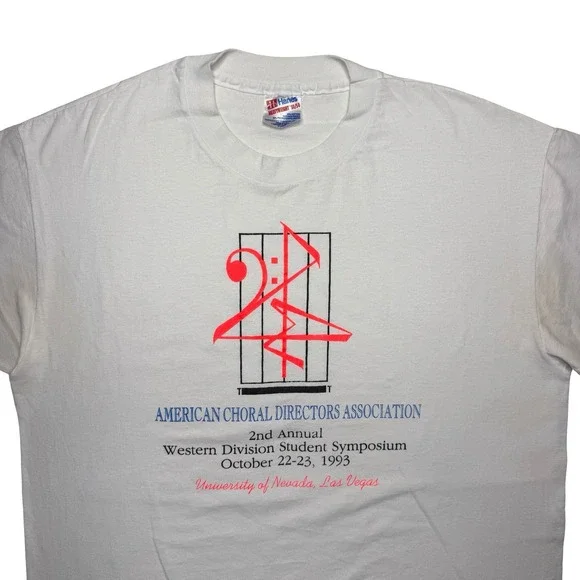 Vintage 90s UNLV American choral directors‎ association shirt