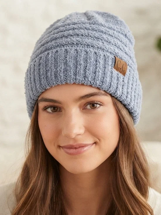C.C Heathered Blue Women's Knit Hat