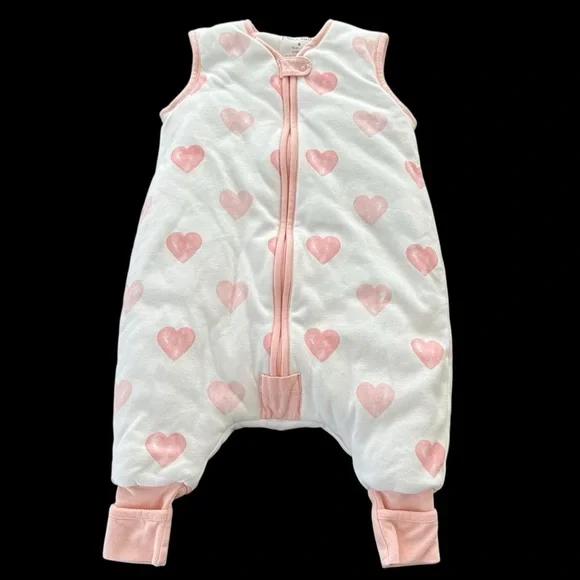 Mama Cheetah Baby Small 6-18 months‎ Organic Cotton Footed Zip Up Sleeper Sack