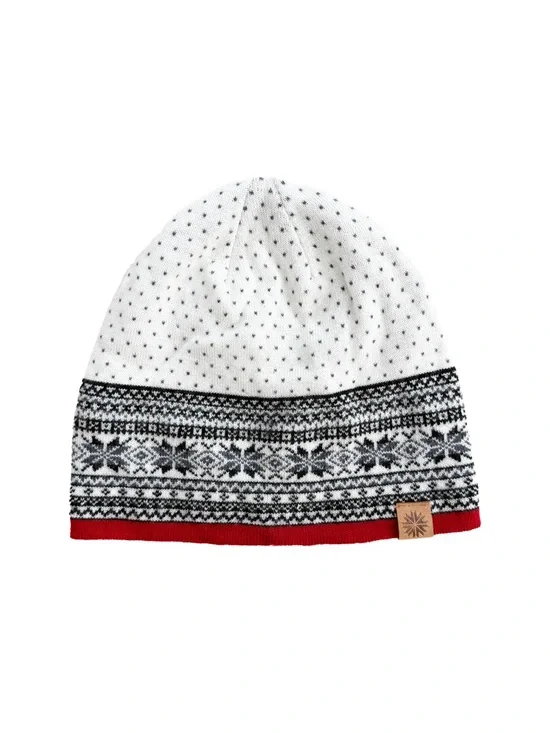 Icewear Heimaey Nordic Hat Beanie White 100% Merino Wool Like New