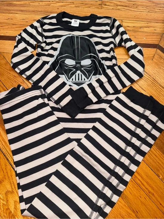 Hanna Andersson Star Wars Kids Darth Vader Pajama Set Size 10