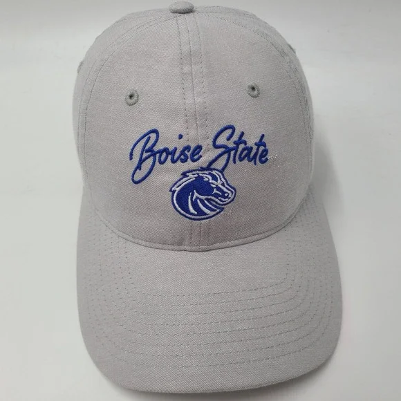 Women Boise State Broncos Hat Strapback Captivating Gray Blue NCAA University