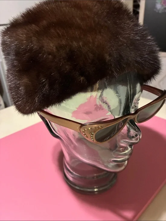 Vintage Mink MCM Fur Hat Made in USA