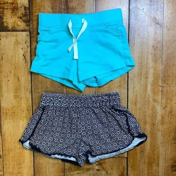 Carters shorts 9 months baby girl shorts bundle blue multicolor summer
