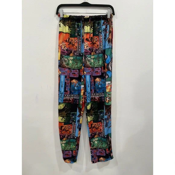 Marvel Pajama Pants Kids Pre teen Small Multicolor Guardians of the Galaxy Comic