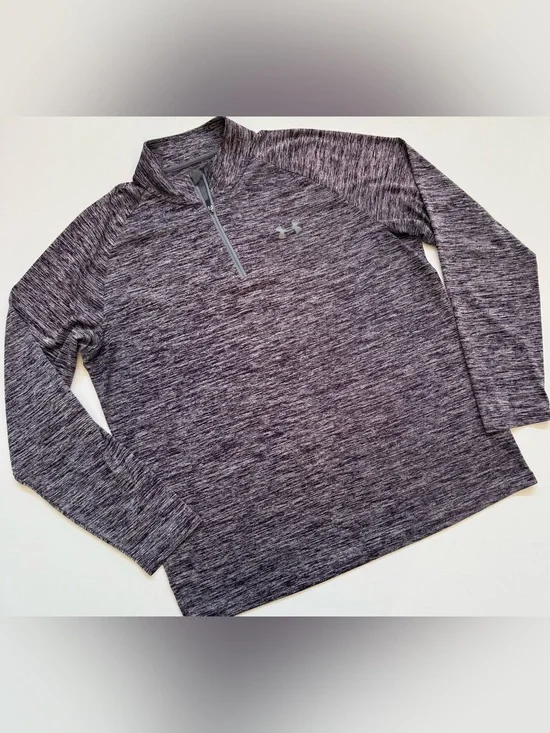 Under Armour Men’s L Purple 1/4 Zip Loose Heatgear Pullover Lightweight Golf