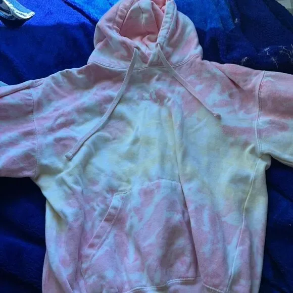 Colortone Pink tie-dye hoodie