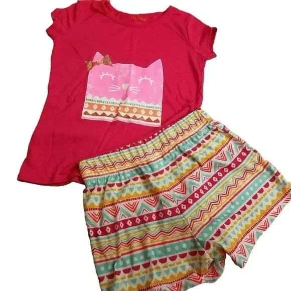 Cat & Jack cat pajamas M7/8
