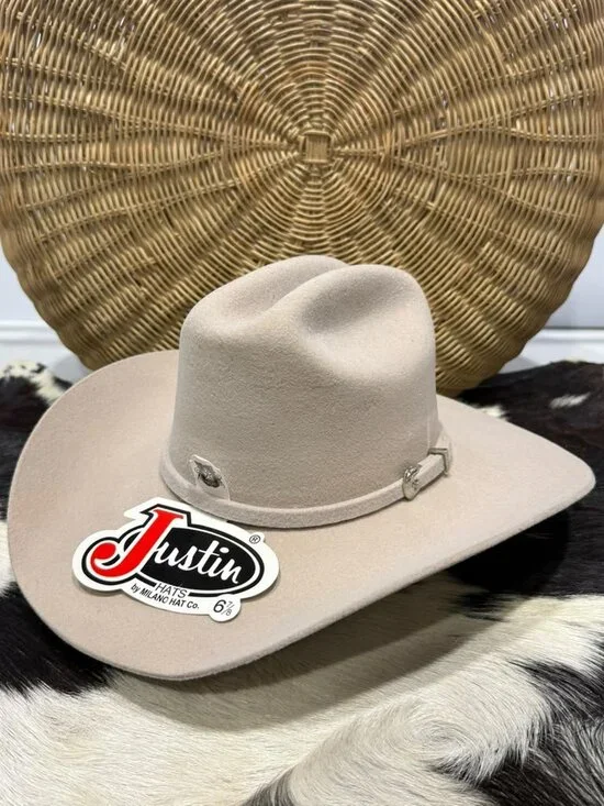 Justin Laredo 3X Silverbelly Wool Cowboy Hat 6 7/8