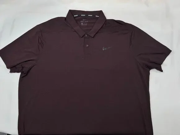 Nike Golf Short Sleeve Polo Dri-Fit Size XL Purple