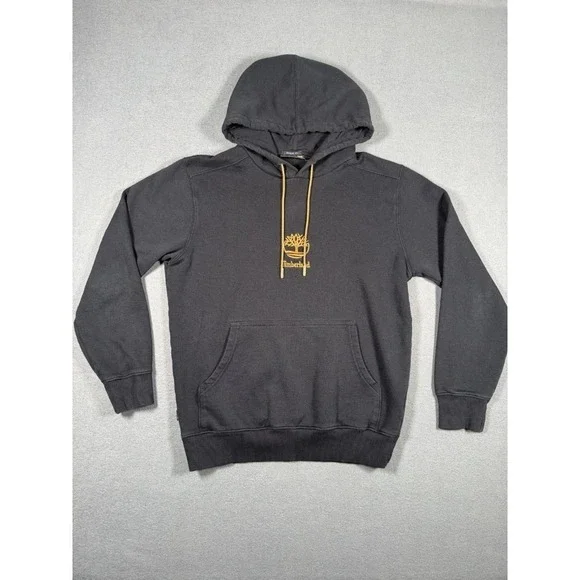 Timberland Core Tree Logo Pullover Hoodie Black Wheat Men's S Excellent. #0017