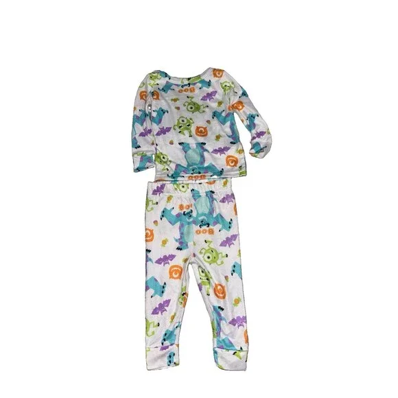 2T Monsters Inc. Toddler Kids Print Halloween Pajama Set